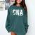 CNAs Graduation Shirt CNA Est 2019 Comfort Colors Sweatshirt Blue Spruce