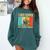 I Like Coffee And Maybe 3 People Introvert Anti-Social Comfort Colors Sweatshirt Blue Spruce