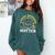 College Masters Degree Graduation Three Degrees Hotter Comfort Colors Sweatshirt Blue Spruce