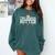 College Masters Degree Graduation Two Degrees Hotter Comfort Colors Sweatshirt Blue Spruce