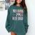 Colorful Proud Grandma 2024 NICU Graduate Baby Graduation Comfort Colors Sweatshirt Blue Spruce