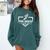 Cross Country Senior Night XC Senior 2026 Graduation 3 Comfort Colors Sweatshirt Blue Spruce