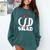 CSD Masters Graduation Men Women Son Daughter Comfort Colors Sweatshirt Blue Spruce