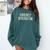 Currently Introverting I Introvert Comfort Colors Sweatshirt Blue Spruce