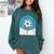 Cute Introvert Shy Teen Anti-Social Inner Strength Comfort Colors Sweatshirt Blue Spruce