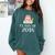 Cute Pink School Owl Class Of 2018 Graduation Comfort Colors Sweatshirt Blue Spruce