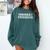 Dangerously Overeducated PhD MD EdD Graduation School Comfort Colors Sweatshirt Blue Spruce