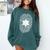 Deputy Sheriff DNA Sheriff Graduation 6 Star Badge Comfort Colors Sweatshirt Blue Spruce