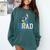 Disney Mickey Mouse 2025 Graduation Class Of '25 Rad Grad Premium Tri-Blend Comfort Colors Sweatshirt Blue Spruce