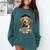 Dog Class Of 2024 Graduation Senior 2024 Men Women Girls Kids Comfort Colors Sweatshirt Blue Spruce