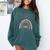 DVM Doctor Veterinary Medicine Veterinarian Graduation 2021 Comfort Colors Sweatshirt Blue Spruce