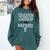 Education Leadership Masters Graduation Shirt Comfort Colors Sweatshirt Blue Spruce