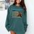 Equinetrovert Definition Equine Horse Riding Introvert Comfort Colors Sweatshirt Blue Spruce