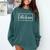 Esthetician Est 2025 New Skin Care Specialist Graduation Comfort Colors Sweatshirt Blue Spruce