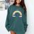 Ew People Antisocial Introvert Kawaii Sarcastic Comfort Colors Sweatshirt Blue Spruce