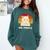 Ew People Introvert Cat Lover Crazy Colorful Cat Lady Comfort Colors Sweatshirt Blue Spruce