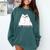 Ew People Introvert Sayings Sarcastic Cat Quote Comfort Colors Sweatshirt Blue Spruce