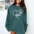 My Favorite Airman Calls Me Sister USAF Graduation Sister Comfort Colors Sweatshirt Blue Spruce