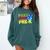 First Day Of School Shirt Peace Out Pre-K Graduation Kids So Comfort Colors Sweatshirt Blue Spruce