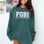 FOBI Fear Of Being Excluded Introverts Comfort Colors Sweatshirt Blue Spruce FOBI Fear Of Being Excluded Introverts Comfort Colors Sweatshirt Blue Spruce