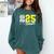 Football Senior Night Football Senior 2025 Graduation 55 Comfort Colors Sweatshirt Blue Spruce