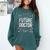 Future Doctor Graduation School Kids Toddler Women Men Comfort Colors Sweatshirt Blue Spruce