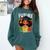 Future HBCU Grad Afro Girl College Graduation Kids Comfort Colors Sweatshirt Blue Spruce