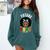 Future HBCU Grad Girl Graduation Historically College Comfort Colors Sweatshirt Blue Spruce