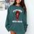 Future HBCU Grad Girl Wearing Graduation Gown Comfort Colors Sweatshirt Blue Spruce