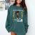 Girl Magic Graduate Kindergarten Graduation 2023 Comfort Colors Sweatshirt Blue Spruce