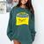 Go Away I'm Introverting Antisocial Shy Introvert Comfort Colors Sweatshirt Blue Spruce