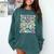 Goodbye 2nd Grade Graduation To 3rd Grade But First Summer Comfort Colors Sweatshirt Blue Spruce