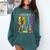 Goodbye Kinder Garten Hello 1st Grade Graduation 2024 Comfort Colors Sweatshirt Blue Spruce