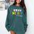 Goodbye Kindergarten Hello 1st Grade Kindergarten Graduation Comfort Colors Sweatshirt Blue Spruce