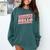 Goodbye Middle School Hello High School 8th Grade Graduation Comfort Colors Sweatshirt Blue Spruce