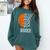 Graduate Senior Class 2022 Graduation Basketball Player Comfort Colors Sweatshirt Blue Spruce