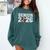 Graduate Senior Class Of 2026 Graduation American Football Comfort Colors Sweatshirt Blue Spruce