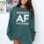 Graduated AF 2018 Senior Graduation Shirt Comfort Colors Sweatshirt Blue Spruce