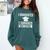 I Graduated I Survived High School Graduation Comfort Colors Sweatshirt Blue Spruce