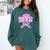 Graduation 2026 Senior 2026 Class Of 2026 Coquette Pink Girl Comfort Colors Sweatshirt Blue Spruce