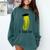 Graduation Cap Wearing Big Dill Pickle I Did It Graduate Fun Comfort Colors Sweatshirt Blue Spruce