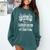 Graduation Elementary Education Major Comfort Colors Sweatshirt Blue Spruce