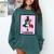 Graduation Latina Educated La Graduada Mexican Bingo Card Comfort Colors Sweatshirt Blue Spruce