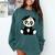 Graduation Panda Bear 2017 Graduate Graduation T-Sh Comfort Colors Sweatshirt Blue Spruce