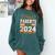 Graduation Proud Parents Of a 2024 Graduate For Mom And Dad Comfort Colors Sweatshirt Blue Spruce