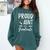 Graduation Shirt 2018 Proud Aunt Of a Graduate Comfort Colors Sweatshirt Blue Spruce