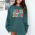 Groovy Senior Class Of 2026 My Last First Day Graduation 26 Comfort Colors Sweatshirt Blue Spruce