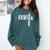 Gymnastics Senior Night Gymnastics Senior 2025 Graduation 2 Comfort Colors Sweatshirt Blue Spruce