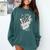 Hairdresser Gift Idea Graduation Tattoo Craft Hairstylist Comfort Colors Sweatshirt Blue Spruce