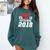 My Happy Class Is Outta Here 2018 Graduation Comfort Colors Sweatshirt Blue Spruce